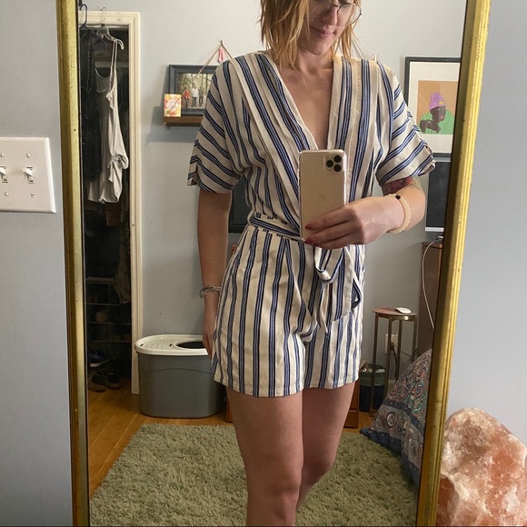 Striped Romper - Picture 10 of 11